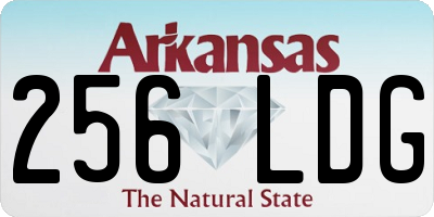 AR license plate 256LDG