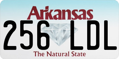 AR license plate 256LDL