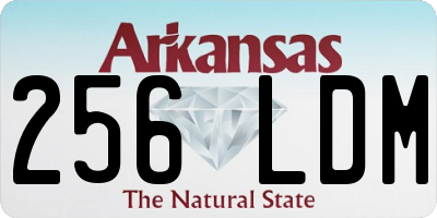 AR license plate 256LDM