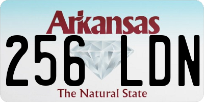 AR license plate 256LDN