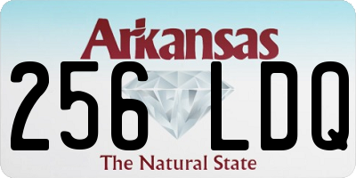 AR license plate 256LDQ