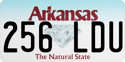 AR license plate 256LDU