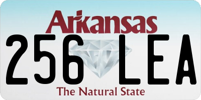 AR license plate 256LEA