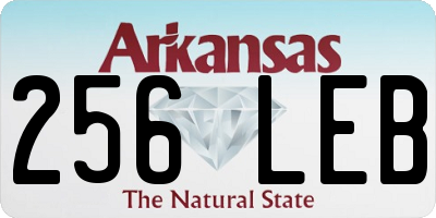 AR license plate 256LEB