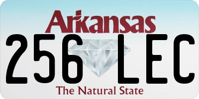 AR license plate 256LEC