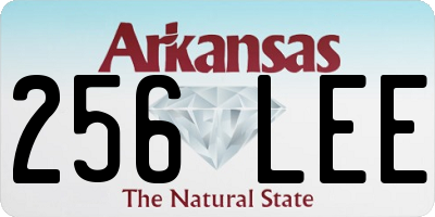AR license plate 256LEE
