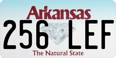 AR license plate 256LEF