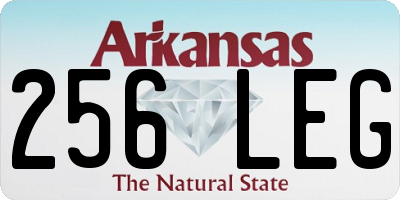 AR license plate 256LEG