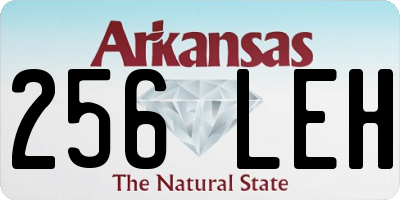 AR license plate 256LEH