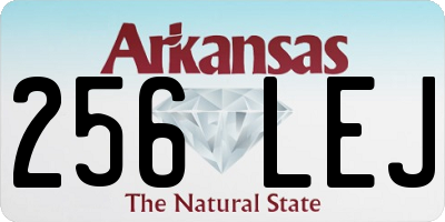 AR license plate 256LEJ