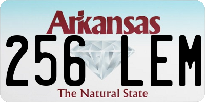 AR license plate 256LEM