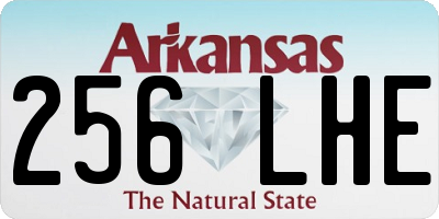 AR license plate 256LHE