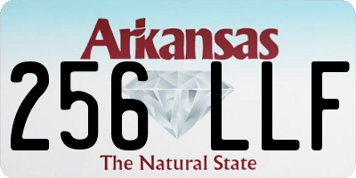 AR license plate 256LLF