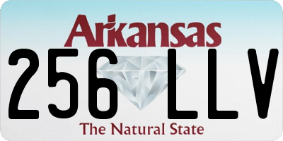 AR license plate 256LLV