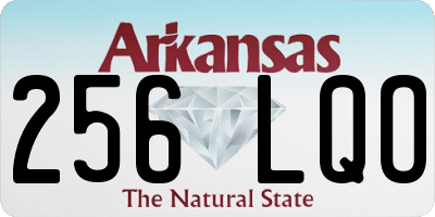 AR license plate 256LQO