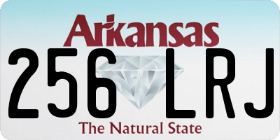 AR license plate 256LRJ