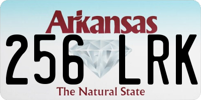 AR license plate 256LRK