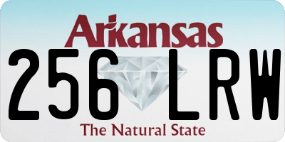 AR license plate 256LRW