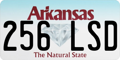 AR license plate 256LSD