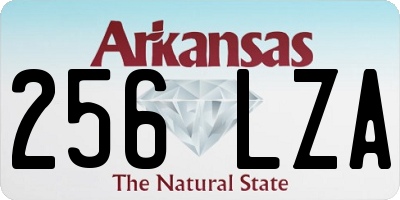 AR license plate 256LZA