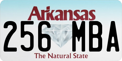 AR license plate 256MBA
