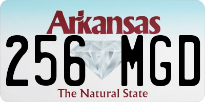 AR license plate 256MGD
