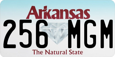 AR license plate 256MGM