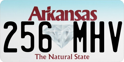 AR license plate 256MHV