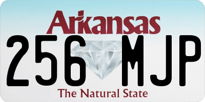 AR license plate 256MJP
