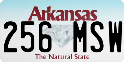 AR license plate 256MSW