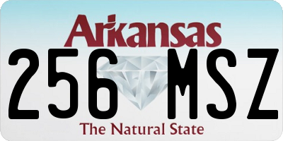AR license plate 256MSZ