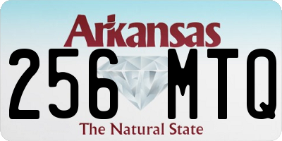AR license plate 256MTQ