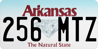 AR license plate 256MTZ