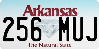 AR license plate 256MUJ