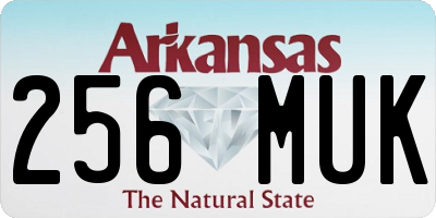 AR license plate 256MUK