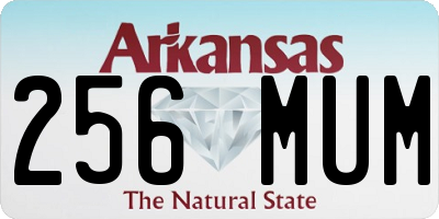 AR license plate 256MUM