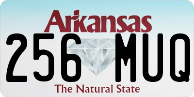 AR license plate 256MUQ