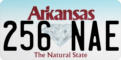 AR license plate 256NAE