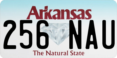 AR license plate 256NAU