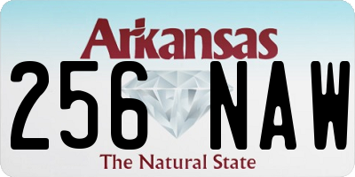 AR license plate 256NAW