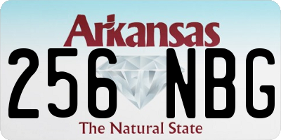AR license plate 256NBG