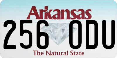 AR license plate 256ODU