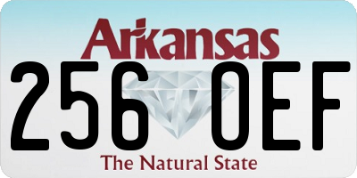AR license plate 256OEF