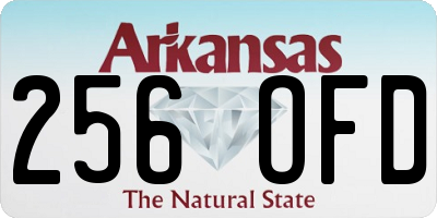 AR license plate 256OFD