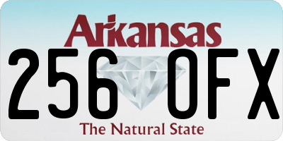 AR license plate 256OFX