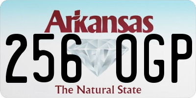 AR license plate 256OGP