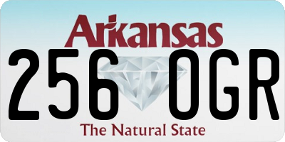AR license plate 256OGR
