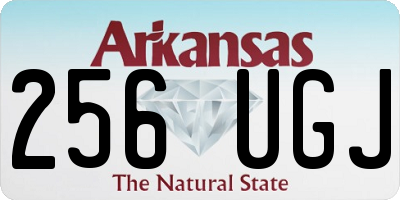 AR license plate 256UGJ