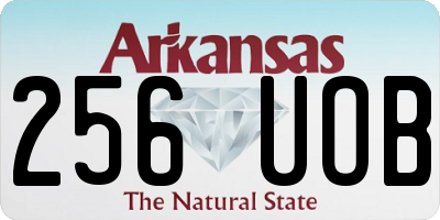 AR license plate 256UOB