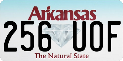 AR license plate 256UOF
